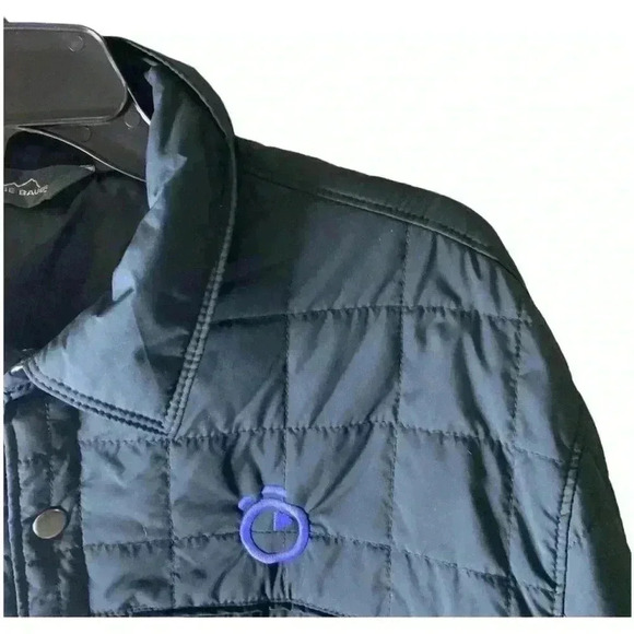 Eddie Bauer Quilted Puff Jacket Women's Size Medium Front Snap Button Pockets - Picture 5 of 10